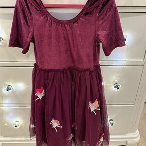Mini Boden Sugar Plum Fairy Dress with Appliqué Accents